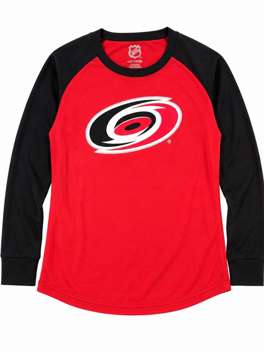 NWT Carolina Hurricanes NHL Youth L 14/16 Long Sleeve Shirt Official